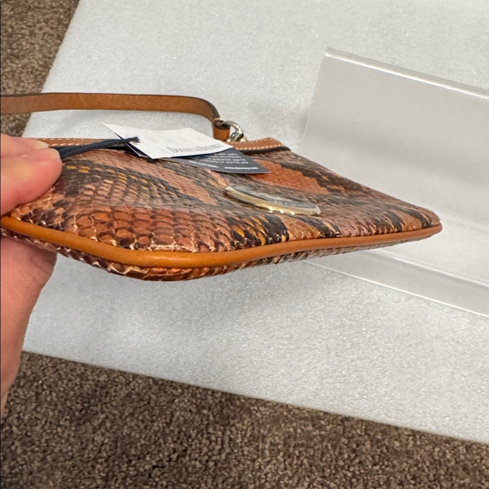 Dooney & Bourke python embossed wristlet wallet N… - image 3